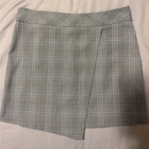 Margaret M Gray Plaid Skirt Asymmetrical (size M)